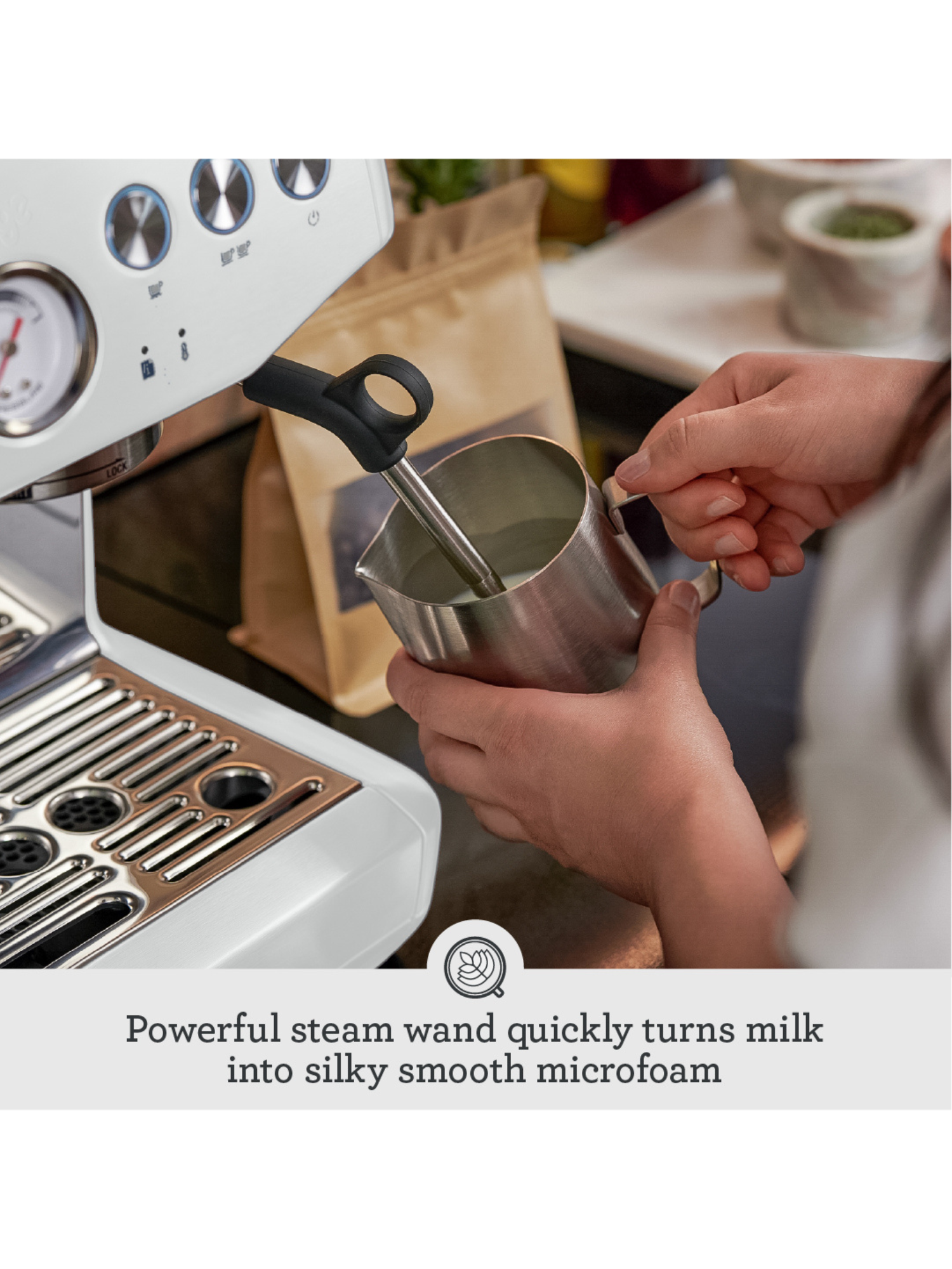 Sage - the Barista Express™ Impress Sea Salt