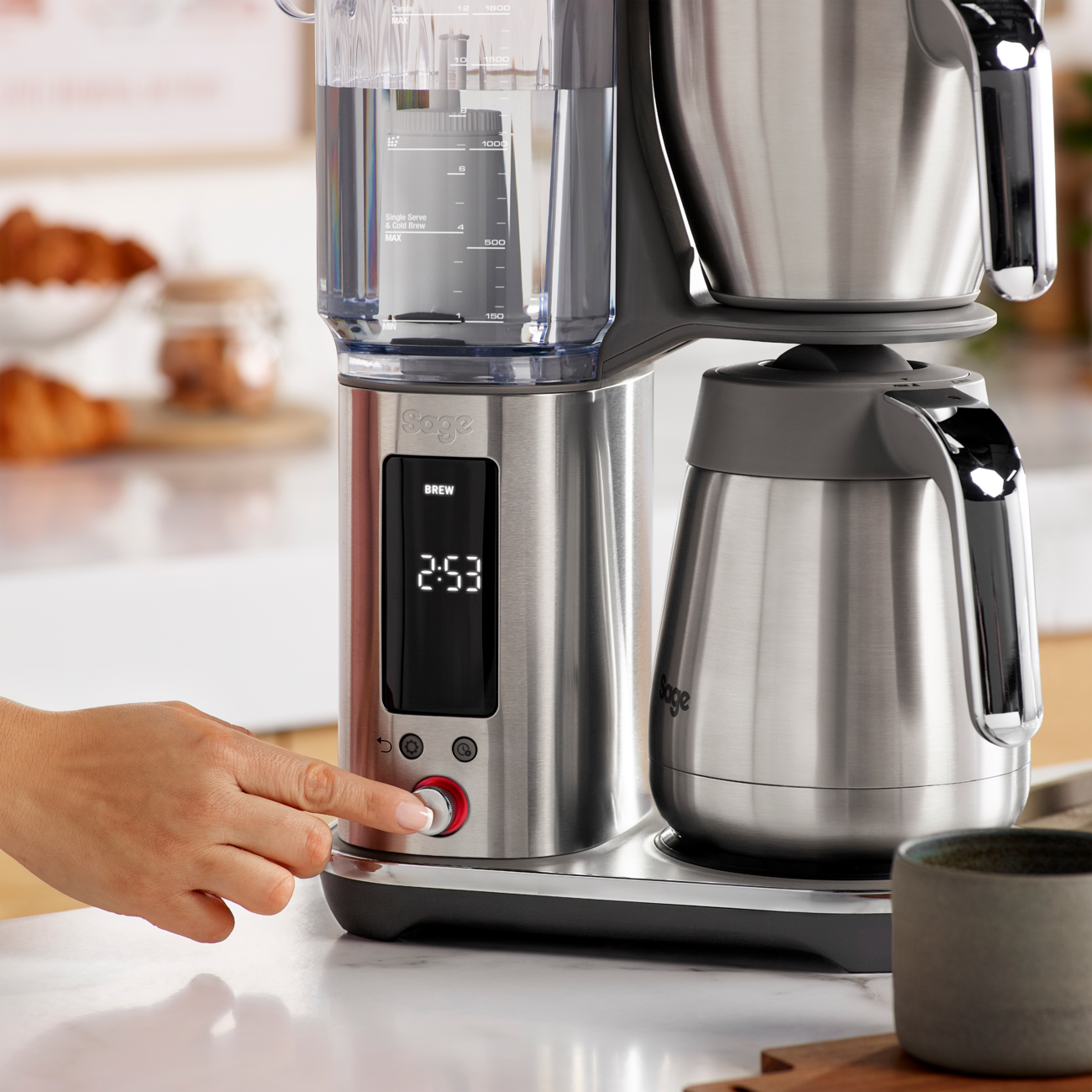 Sage - the Luxe Brewer™ Thermal Brushed Stainless Steel