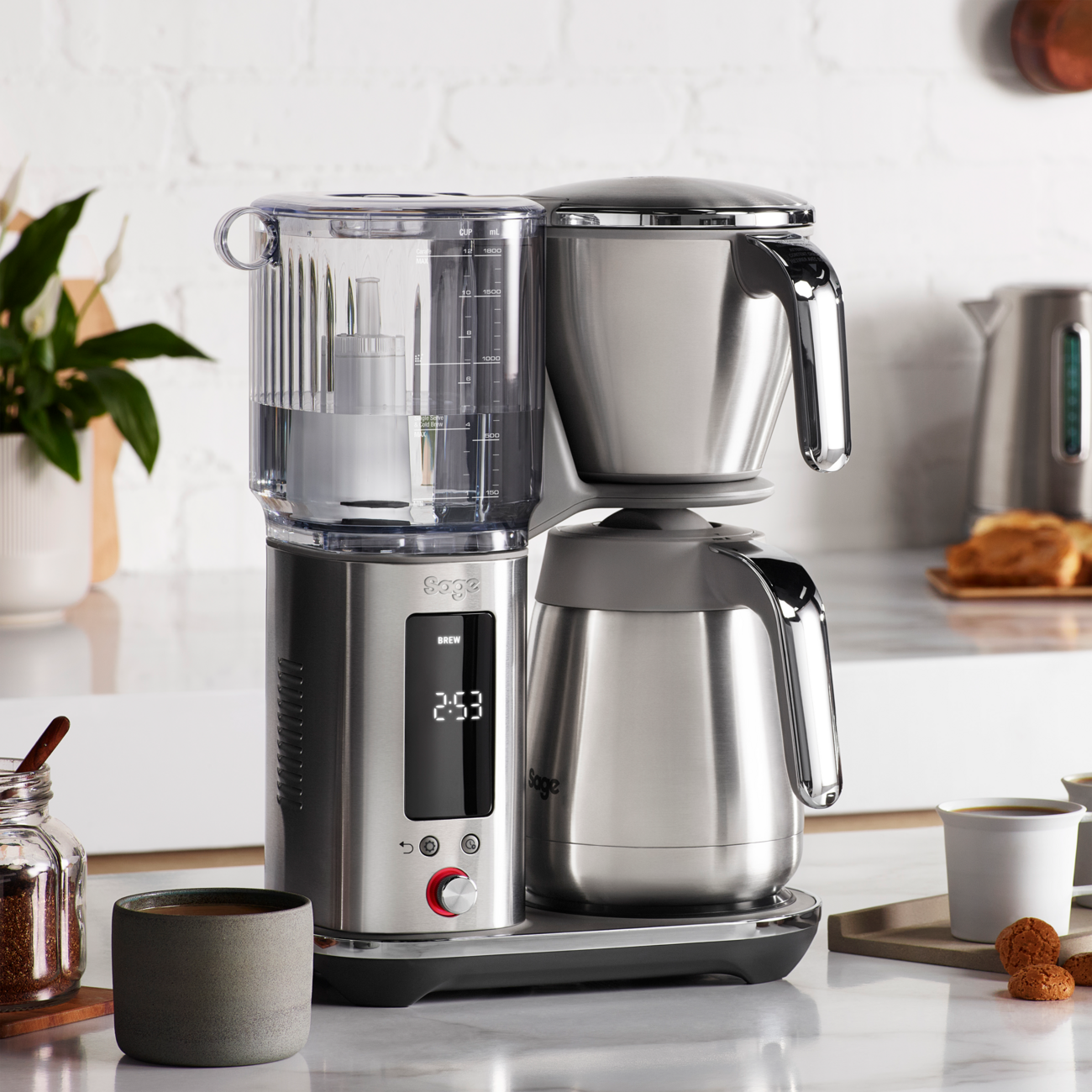 Sage - the Luxe Brewer™ Thermal Brushed Stainless Steel